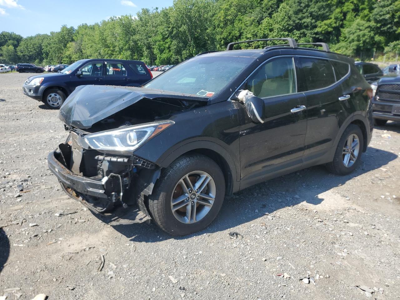 2018 HYUNDAI Santa fe VIN 5NMZUDLB3JH106220 photo 1