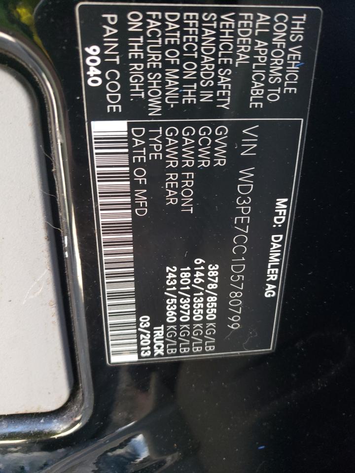 2013 MERCEDES-BENZ Sprinter VIN WD3PE7CC1D5780799 photo 12