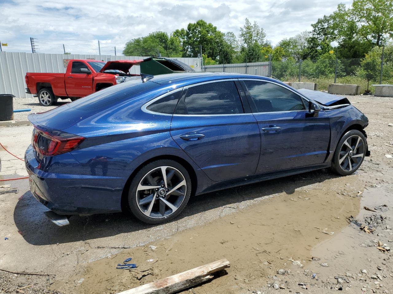 2021 HYUNDAI Sonata VIN 5NPEJ4J29MH075413 photo 3