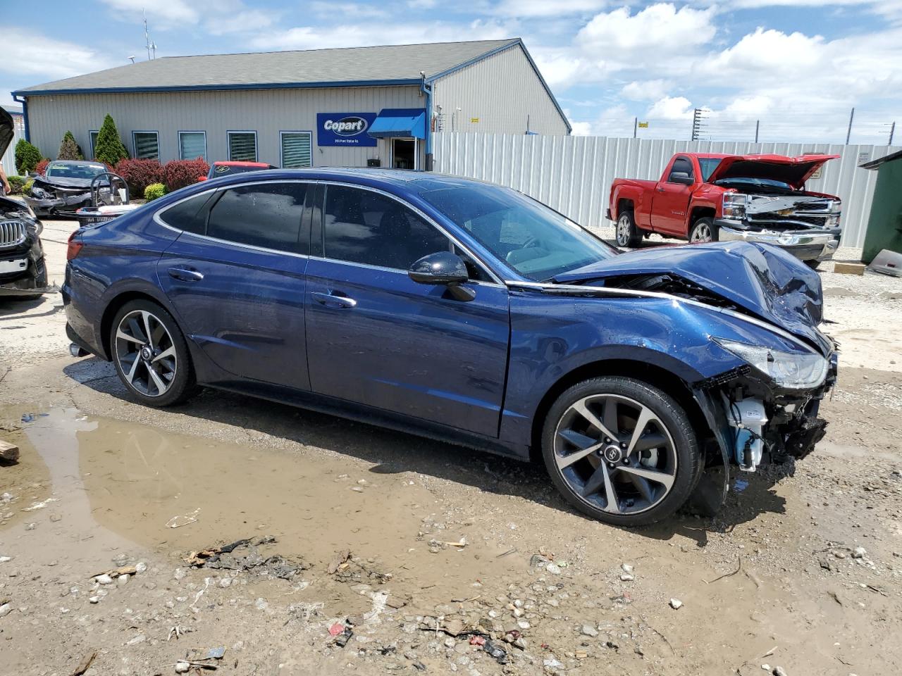 2021 HYUNDAI Sonata VIN 5NPEJ4J29MH075413 photo 4