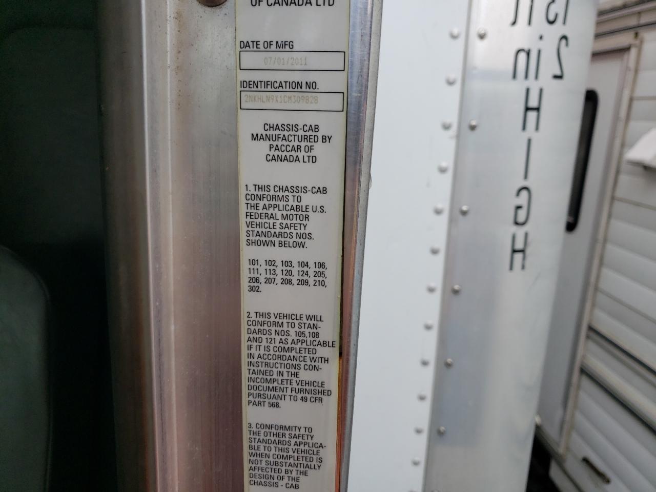 2012 KENWORTH CONSTRUCTION T370 VIN 2NKHLN9X1CM309828 photo 12