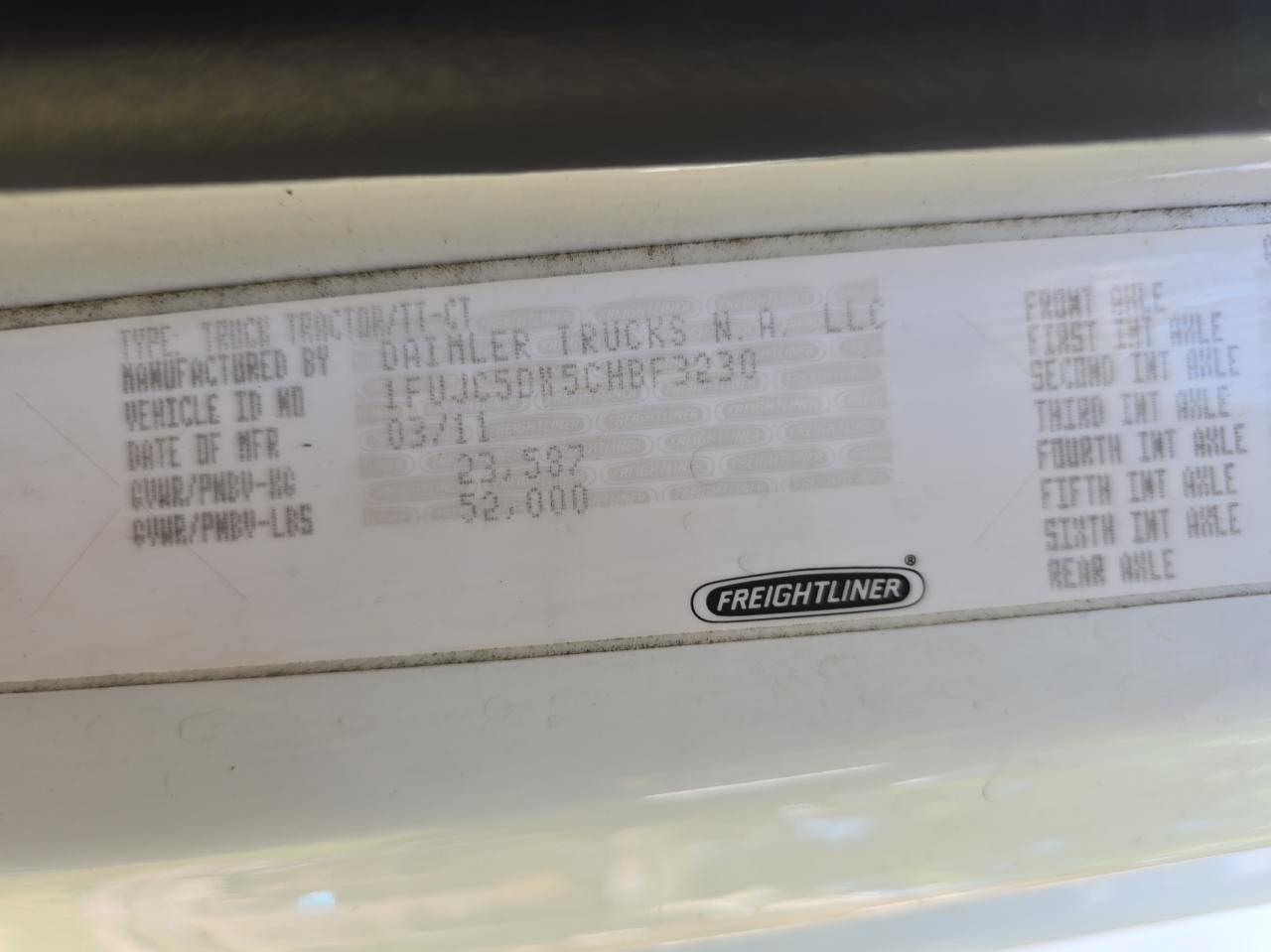 2012 FREIGHTLINER M2 112 MEDIUM DUTY VIN 1FUJC5DX5CHBF3230 photo 10
