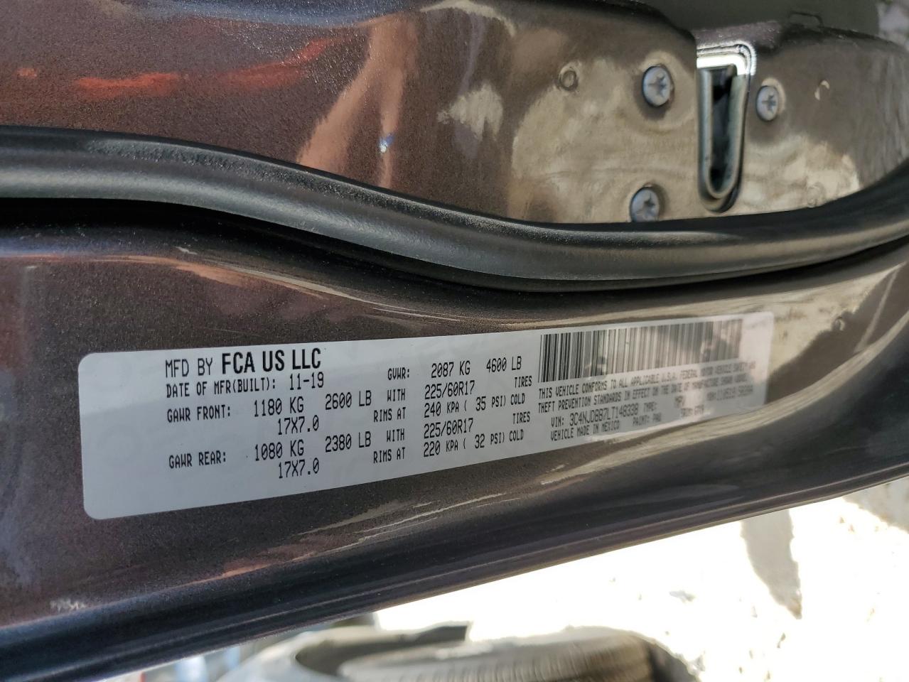 2020 JEEP Compass VIN 3C4NJDBB7LT148338 photo 12
