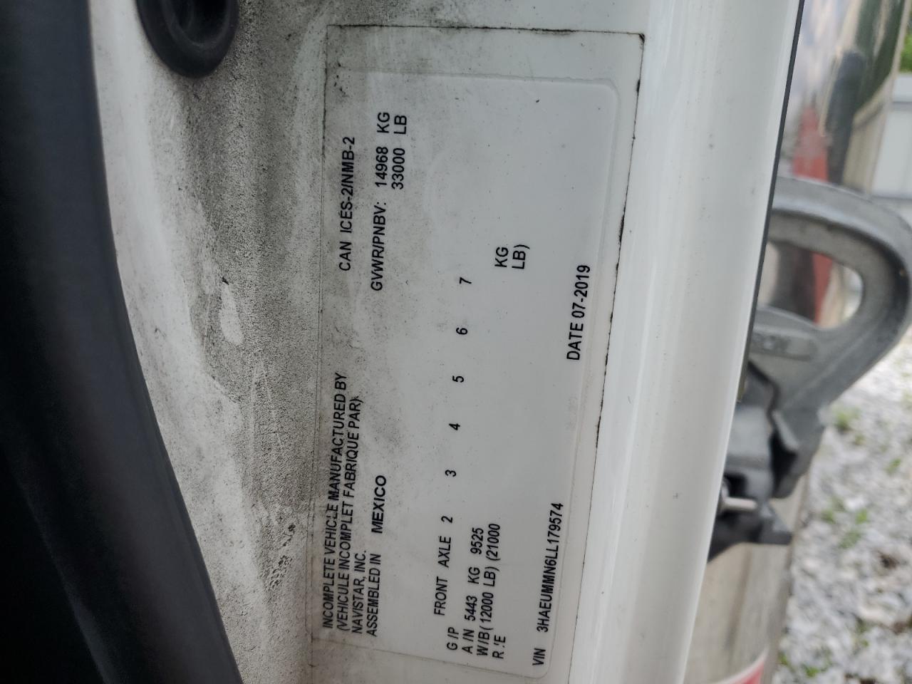 2020 INTERNATIONAL Mv607 VIN 3HAEUMMN6LL179574 photo 10