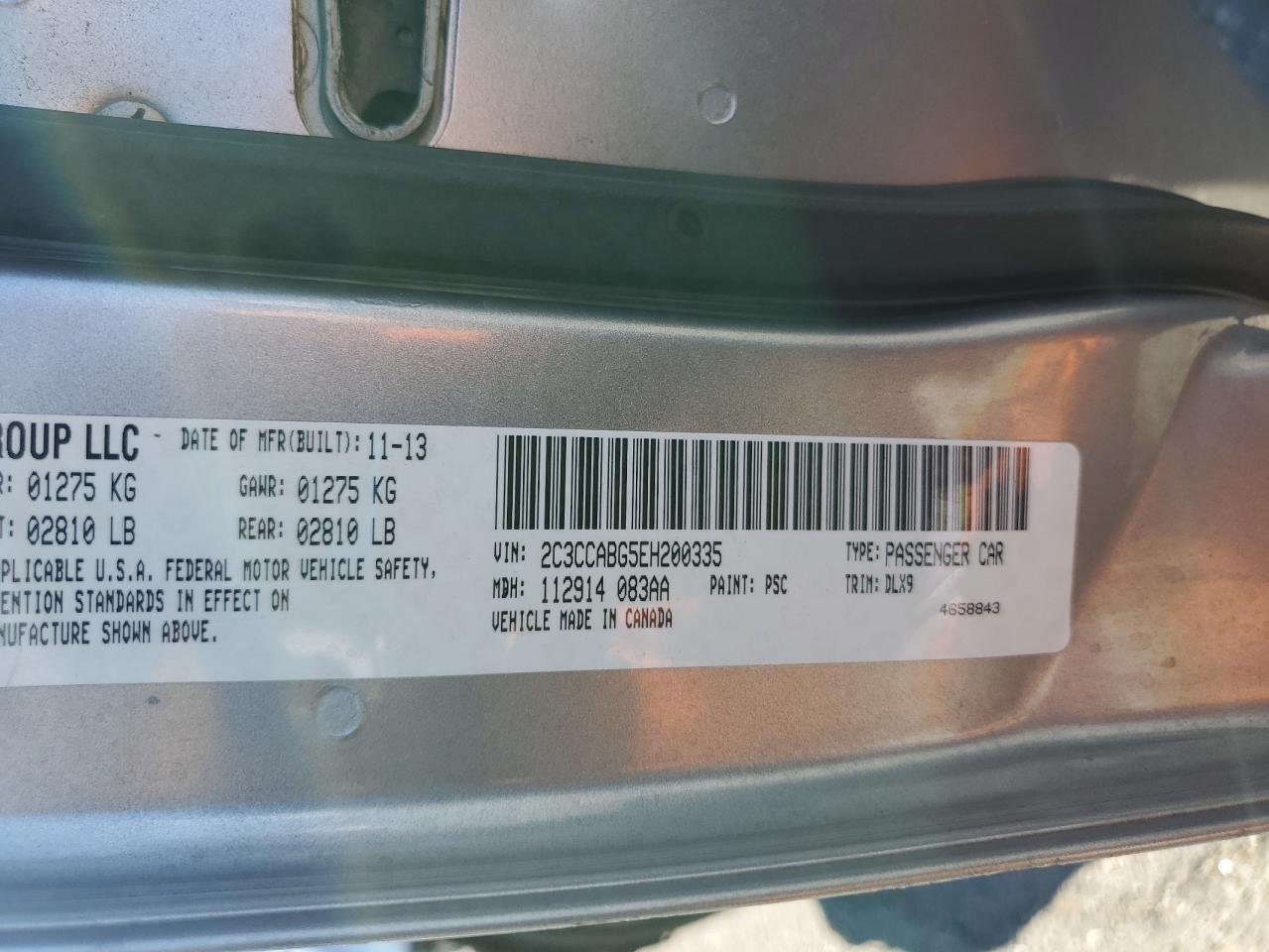 2014 Chrysler 300 VIN 2C3CCABG5EH200335 photo 12