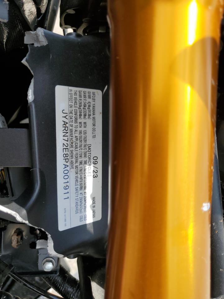 2023 YAMAHA Mt09 d VIN JYARN72E8PA001911 photo 9