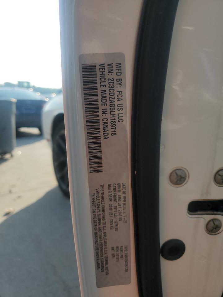 2020 Dodge Challenger VIN 2C3CDZAG5LH189718 photo 12