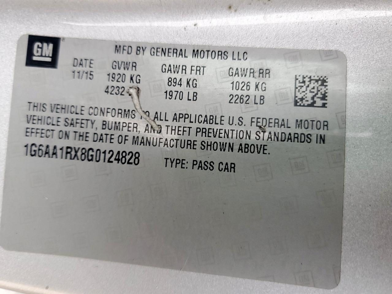 2016 Cadillac Ats VIN 1G6AA1RX8G0124828 photo 12