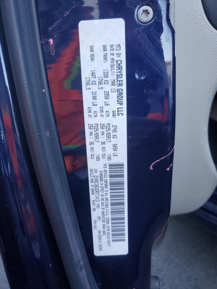 2013 Chrysler Minivan VIN 2C4RC1BG3DR711413 photo 12