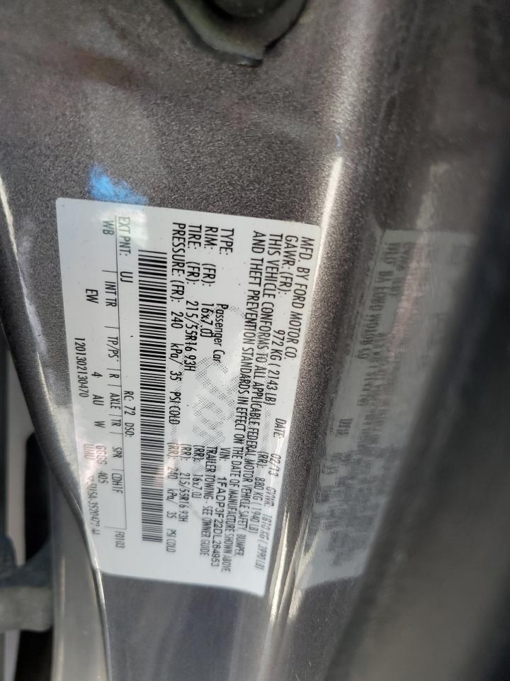2013 Ford Focus VIN 1FADP3F22DL264953 photo 12