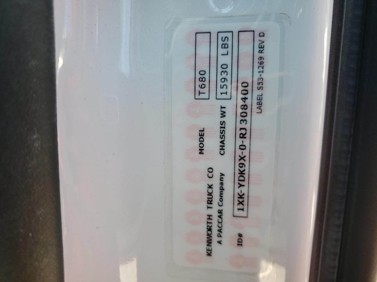 2024 KENWORTH All other VIN 1XKYDK9X0RJ308400 photo 10