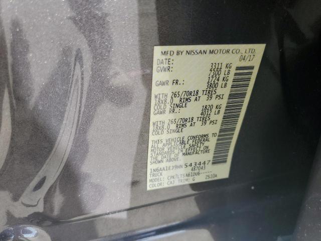2017 NISSAN TITAN VIN 1N6AA1EJ9HN543447 photo 12