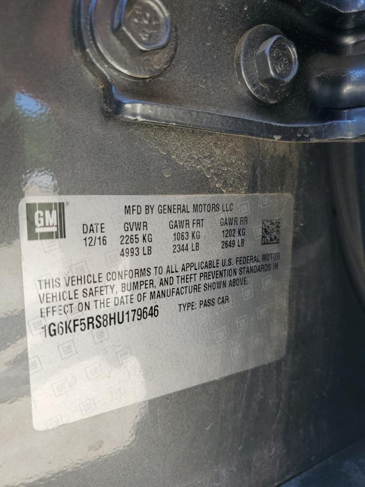 2017 Cadillac Ct6 VIN 1G6KF5RS8HU179646 photo 12