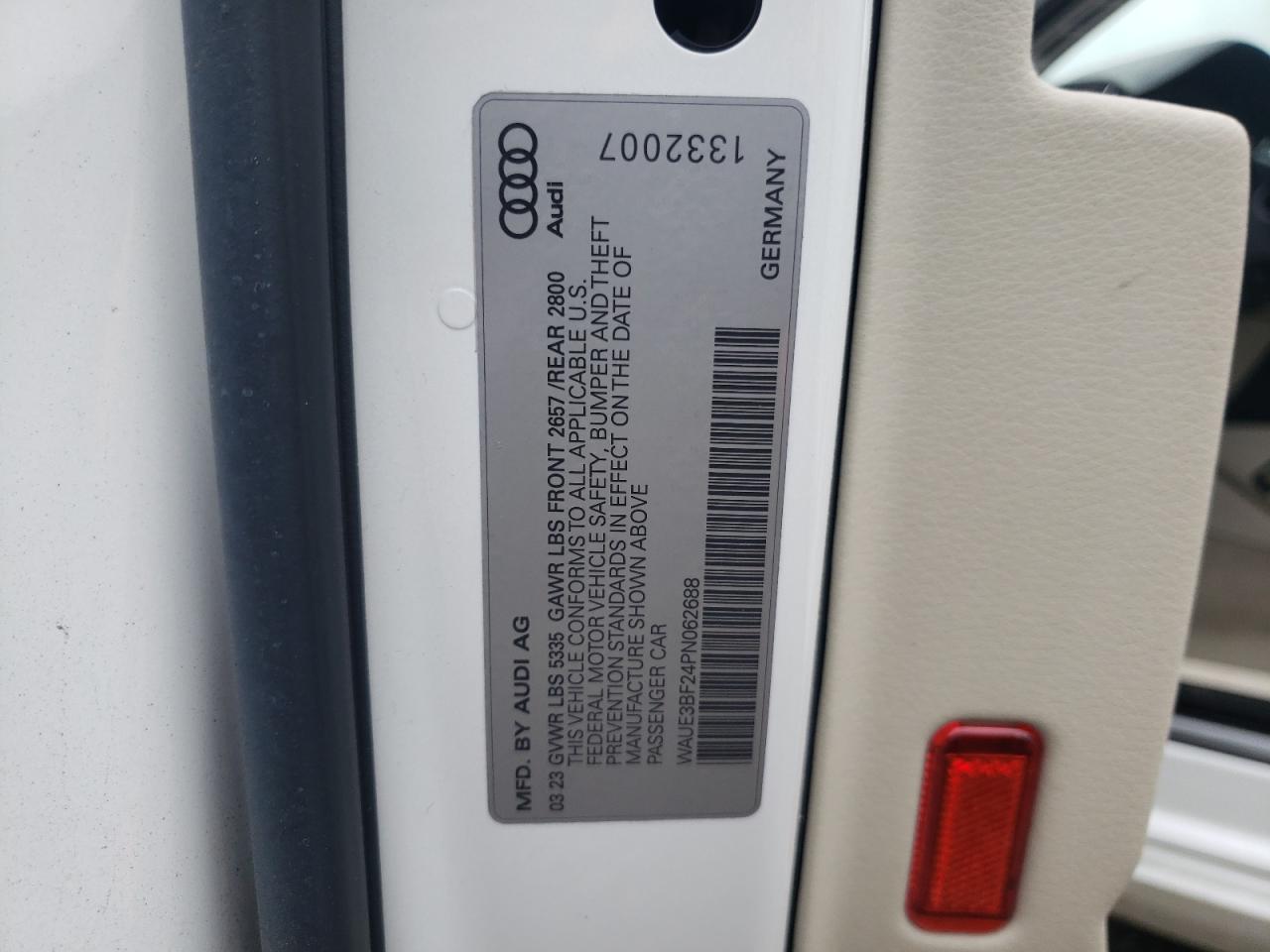 2023 Audi A6 VIN WAUE3BF24PN062688 photo 12