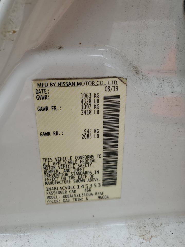 2020 Niss Altima VIN 1N4BL4CV0LC145353 photo 12