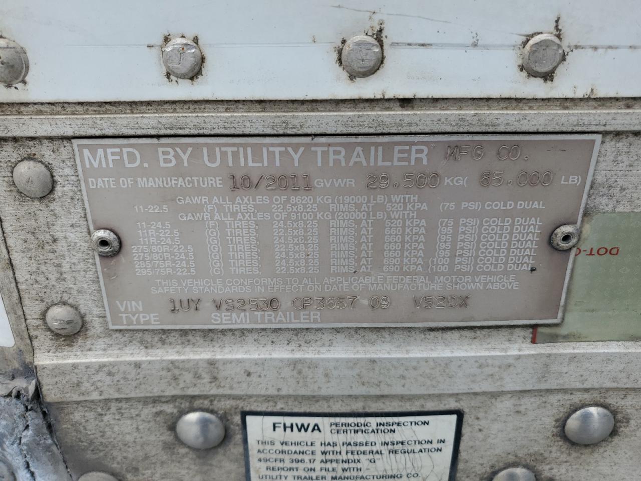 2012 UTILITY All models VIN 1UYVS2530CP365709 photo 10