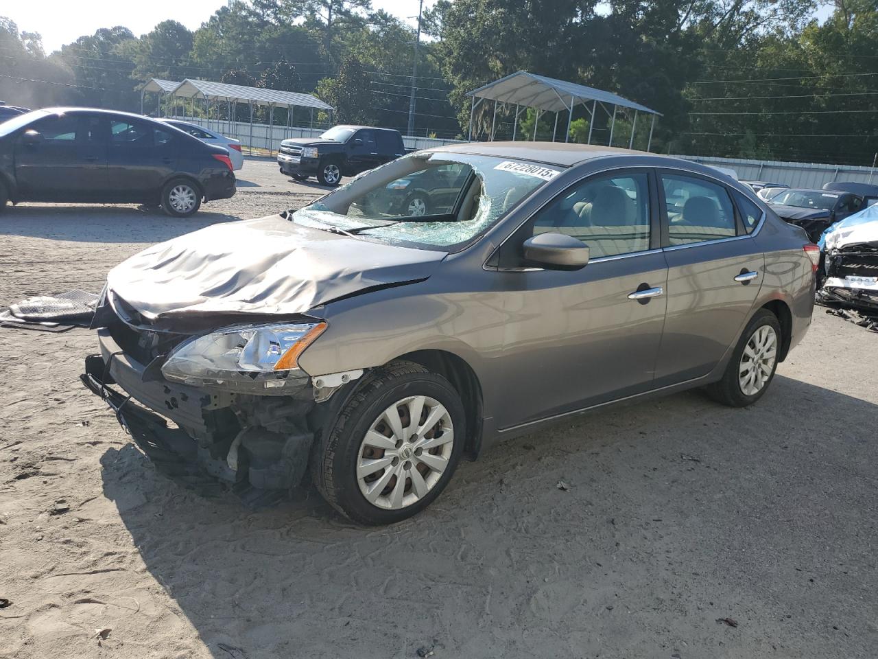 2015 NISS Sentra VIN 3N1AB7AP9FY320955 photo 1