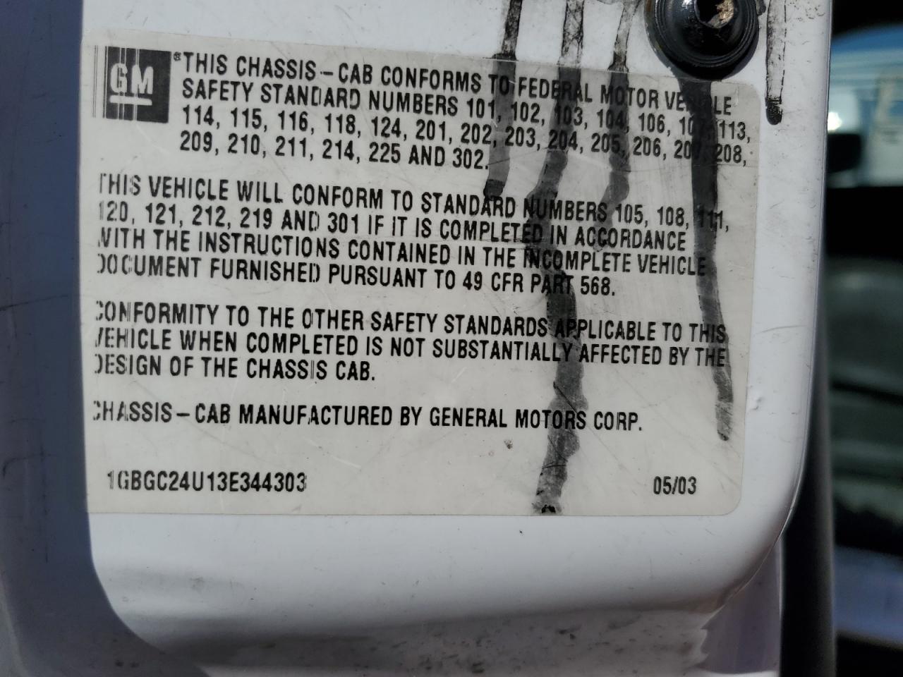2003 Chevrolet All models VIN 1GBGC24U13E344303 photo 12