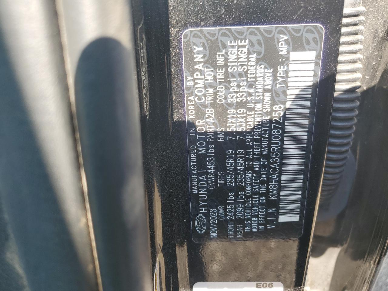 2024 Hyundai Kona VIN KM8HACA35RU087258 photo 12