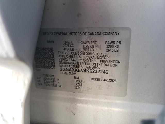 2019 Chevrolet Equinox VIN 2GNAXKEV4K6232246 photo 12