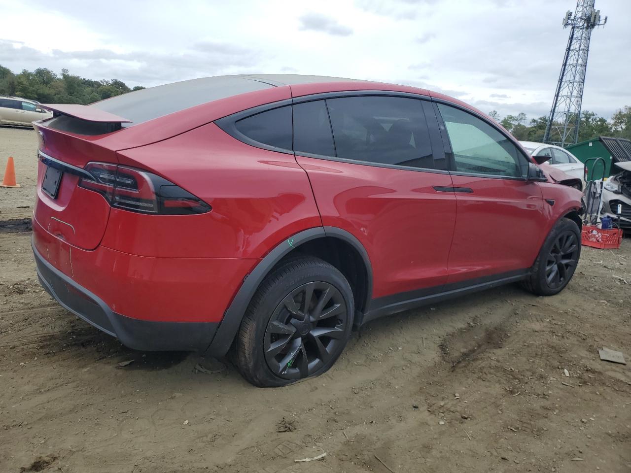 2022 Tesla Model x VIN 7SAXCAE56NF341592 photo 3