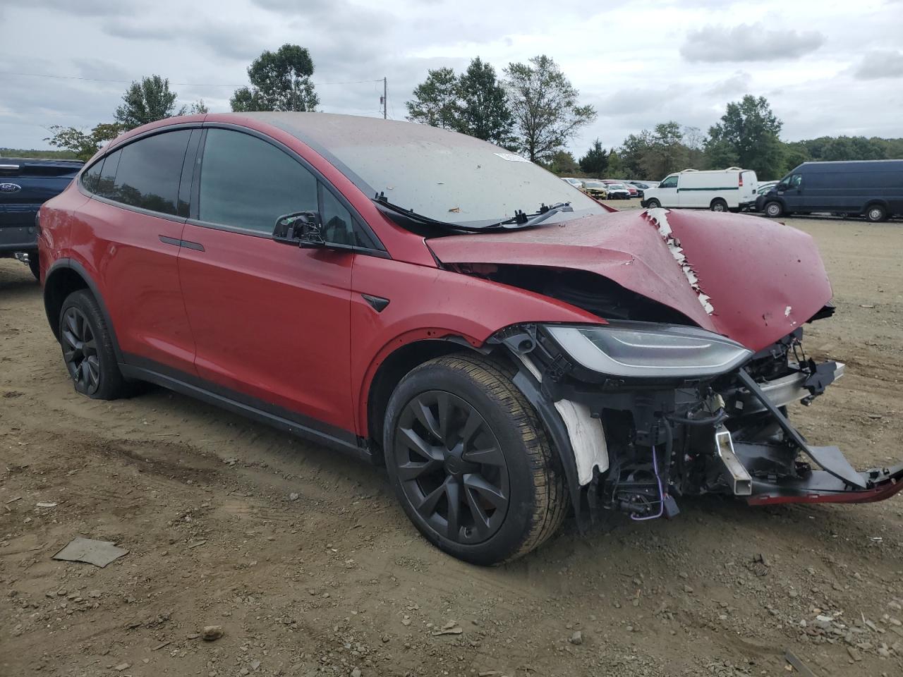 2022 Tesla Model x VIN 7SAXCAE56NF341592 photo 4
