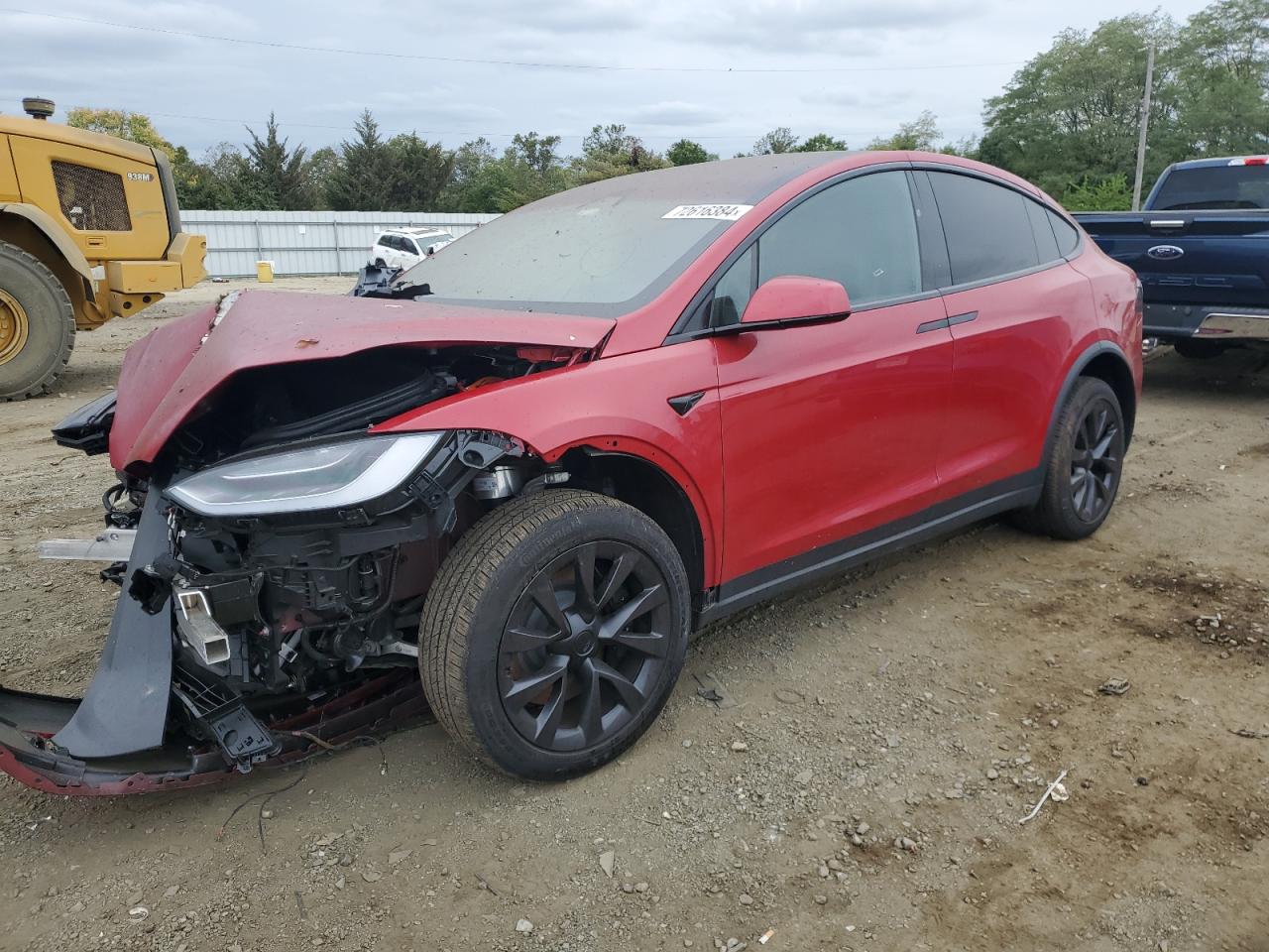 2022 Tesla Model x VIN 7SAXCAE56NF341592 photo 1