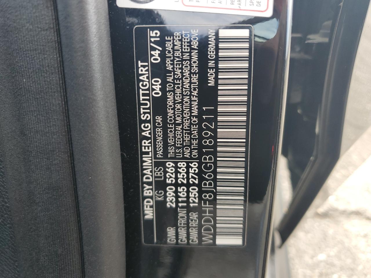 2016 Mercedes-Benz E-class VIN WDDHF8JB6GB189211 photo 12