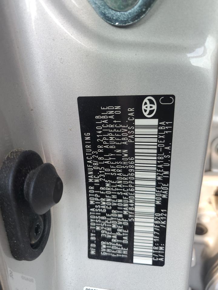 2023 Toyota Corolla VIN 5YFB4MDE6PP069866 photo 12