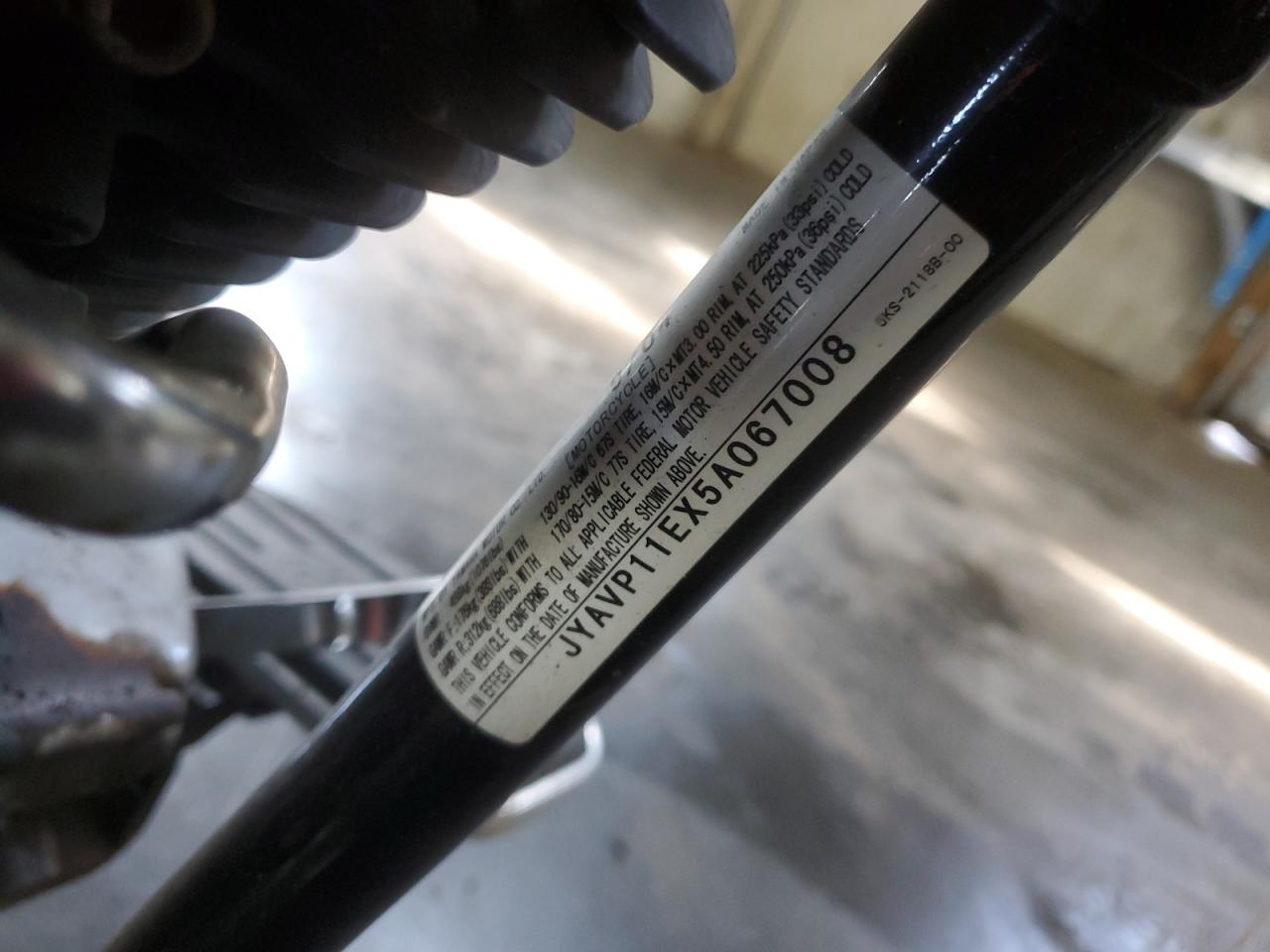 2005 Yamaha Xv VIN JYAVP11EX5A067008 photo 9