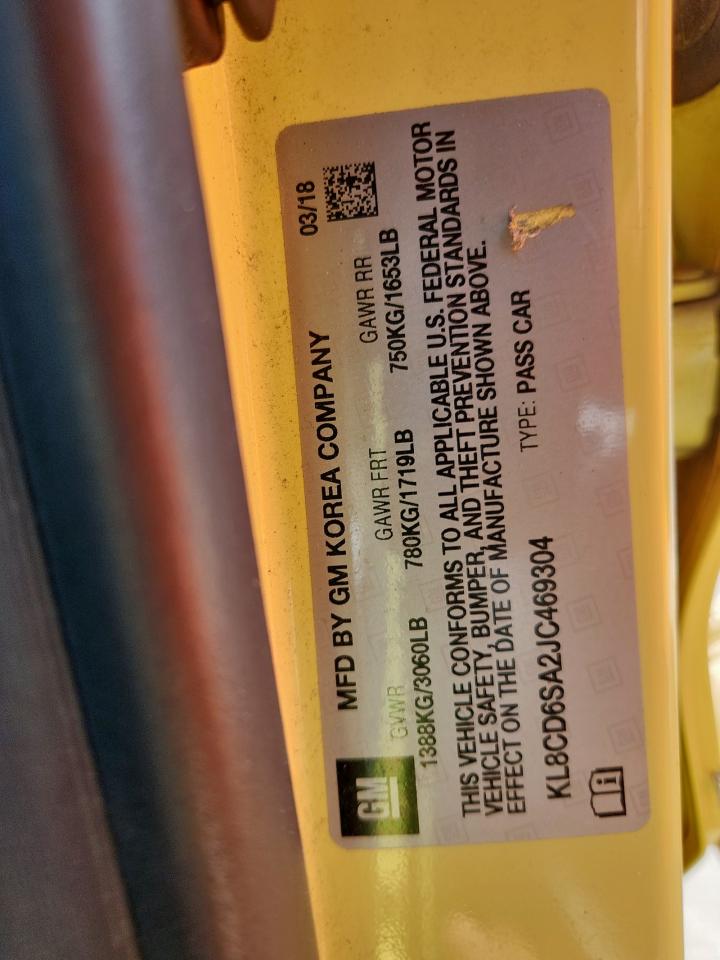 2018 Chevrolet Spark VIN KL8CD6SA2JC469304 photo 12