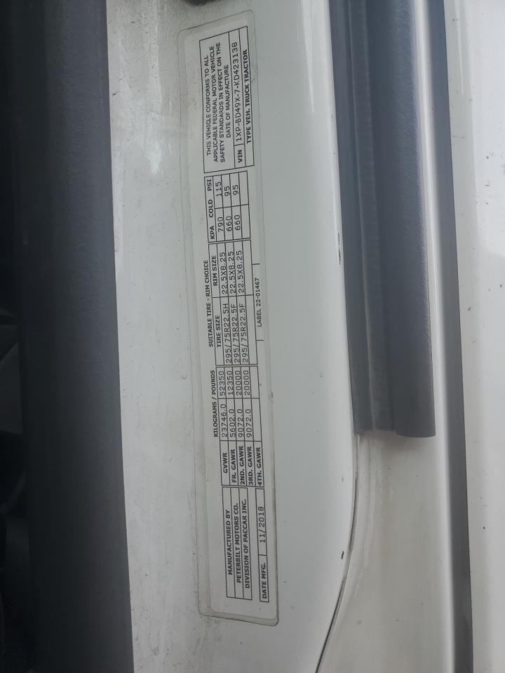 2019 PETERBILT All models VIN 1XPBD49X7KD423138 photo 10