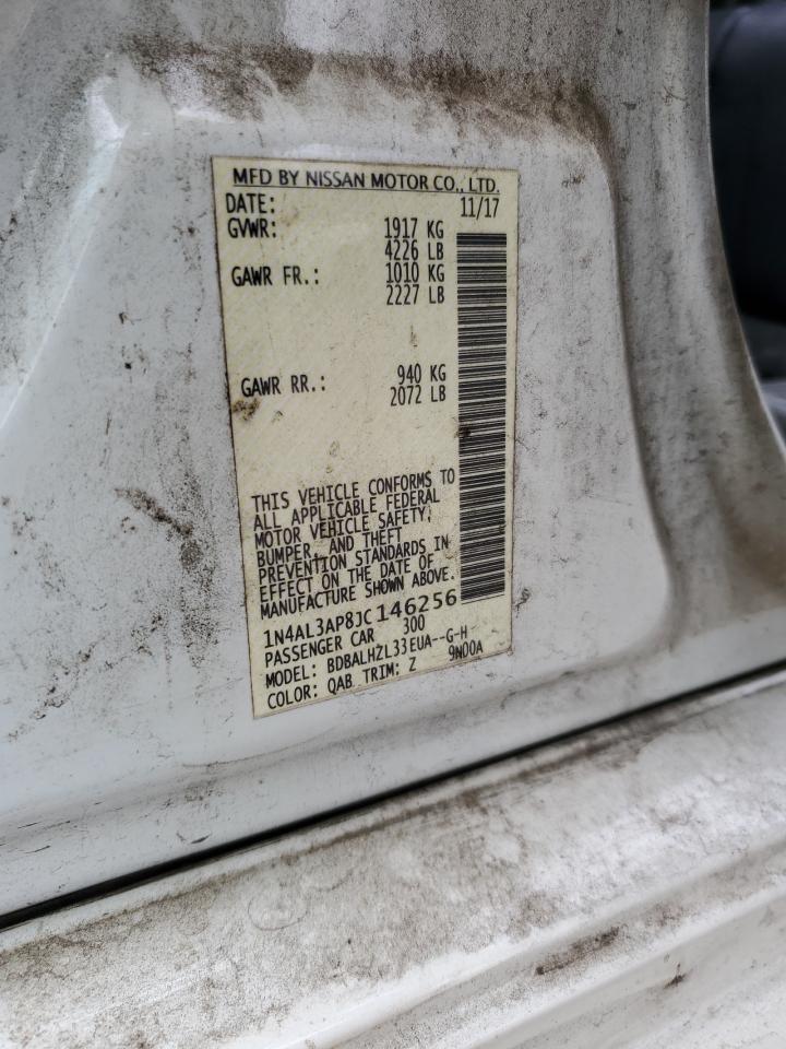 2018 NISS Altima VIN 1N4AL3AP8JC146256 photo 12