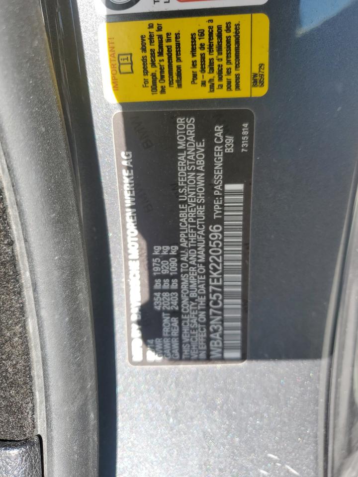 2014 BMW 4 series VIN WBA3N7C57EK220596 photo 12