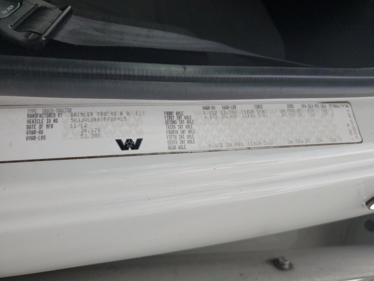 2013 WESTENSTAR All models VIN 5KJJALDR6DPFB8415 photo 10