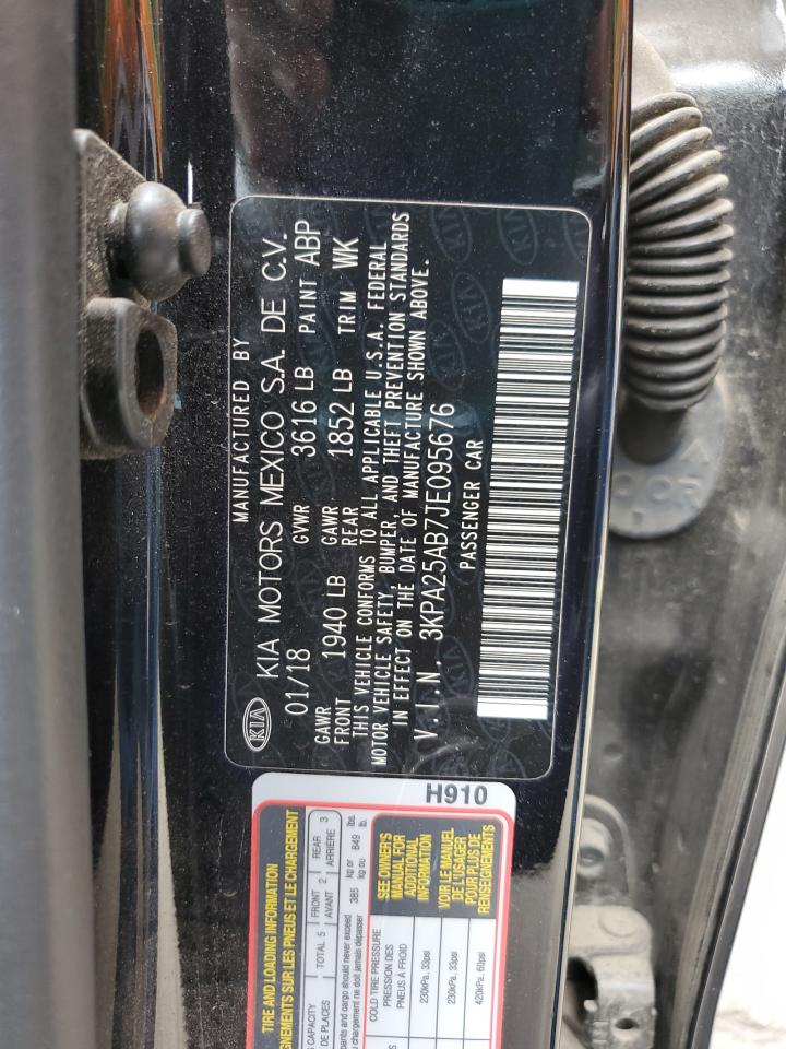 2018 Kia Rio VIN 3KPA25AB7JE095676 photo 12