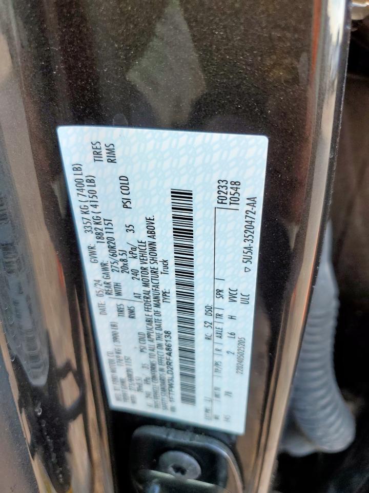 2024 Ford All models VIN 1FTFW3LD2RFA86138 photo 12