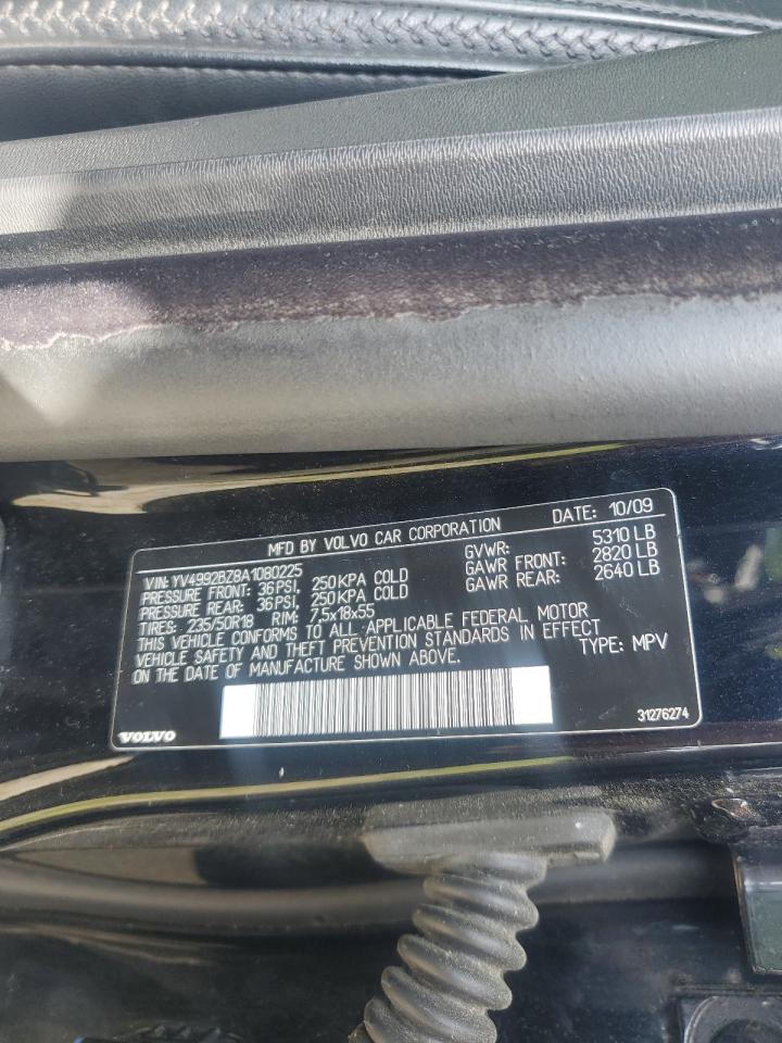 2010 VOLVO Xc70 VIN YV4992BZ8A1080225 photo 10