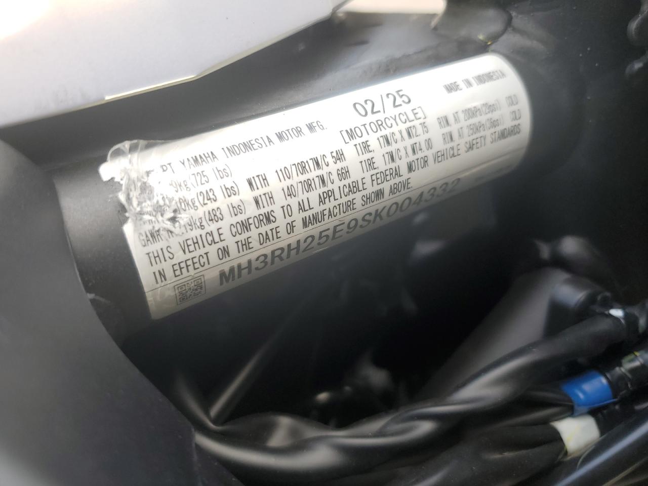 2025 YAMAHA Yfz320 a VIN MH3RH25E9SK004332 photo 9