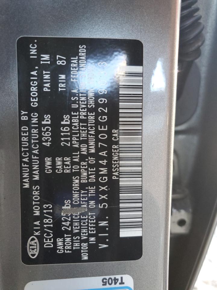 2014 Kia Optima VIN 5XXGM4A70EG299033 photo 12
