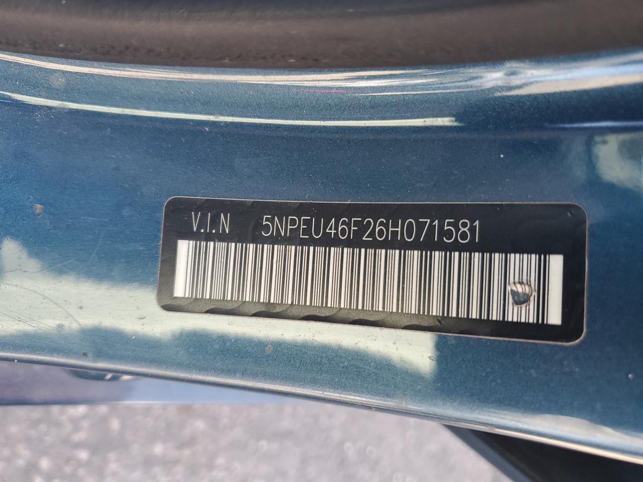 2006 Hyundai Sonata VIN 5NPEU46F26H071581 photo 12