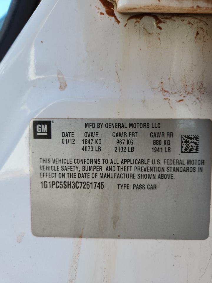 2012 Cruze VIN 1G1PC5SH3C7261746 photo 12