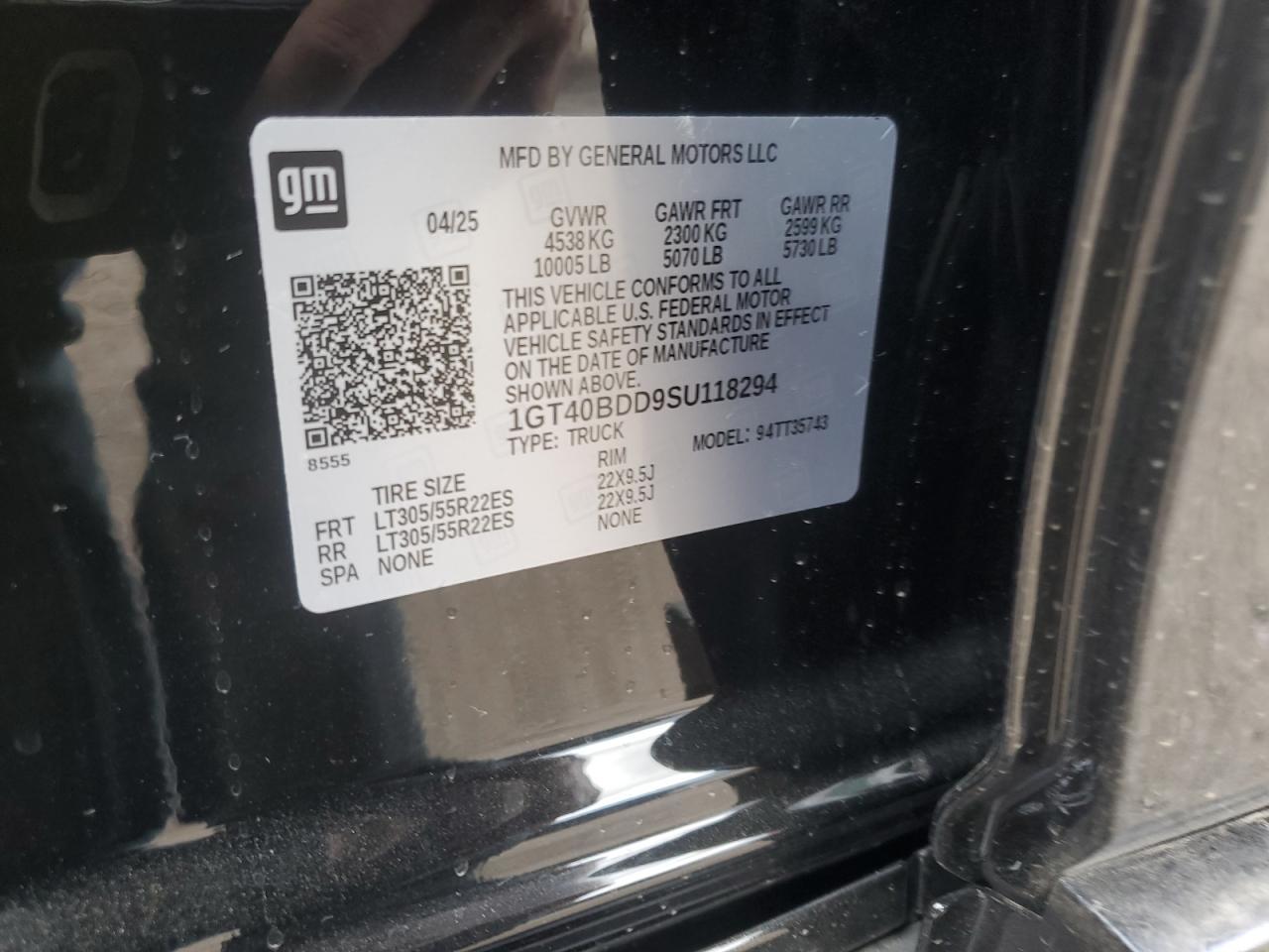 2025 GMC Hummer pic VIN 1GT40BDD9SU118294 photo 12