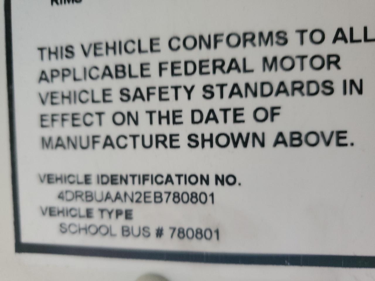 2014 Ic Ce series VIN 4DRBUAAN2EB780801 photo 10