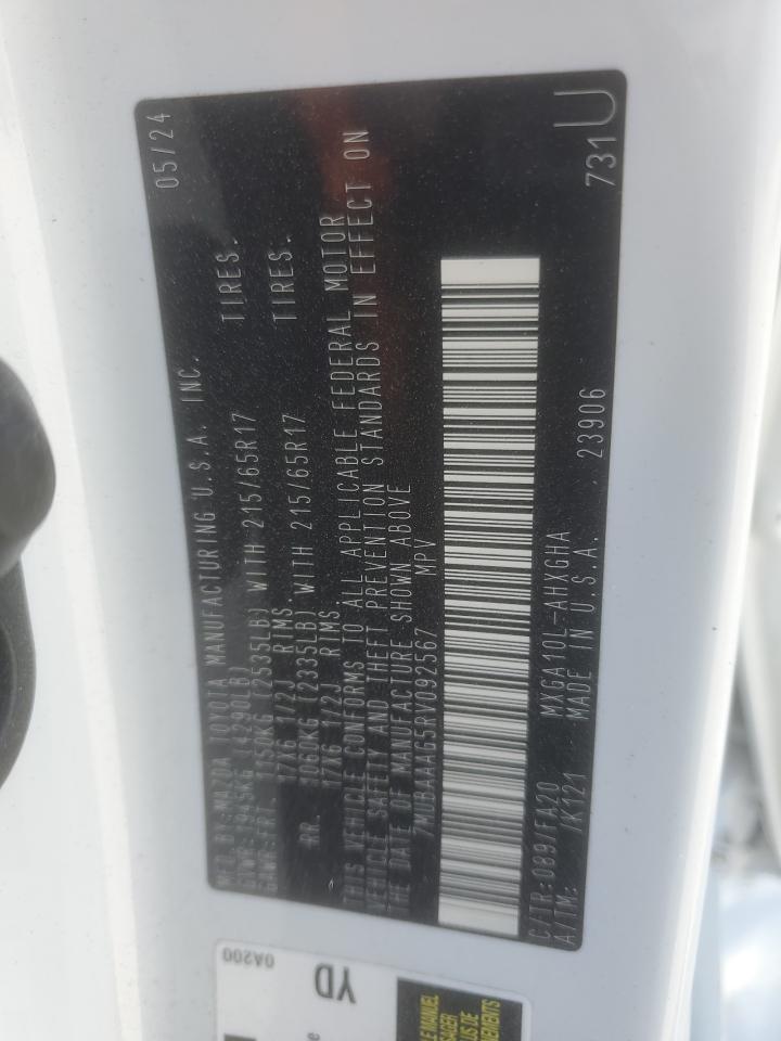 2024 Toyota Corolla cr VIN 7MUBAAAG5RV092567 photo 12