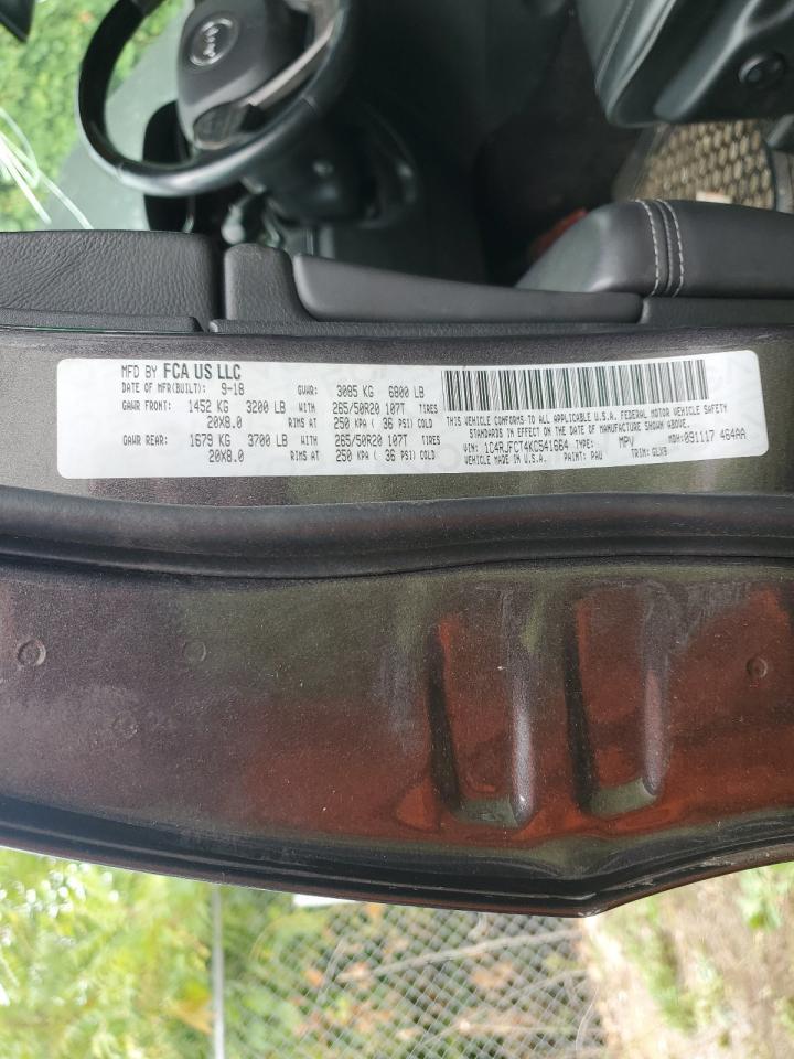 2019 JEEP Grand cher VIN 1C4RJFCT4KC541664 photo 10