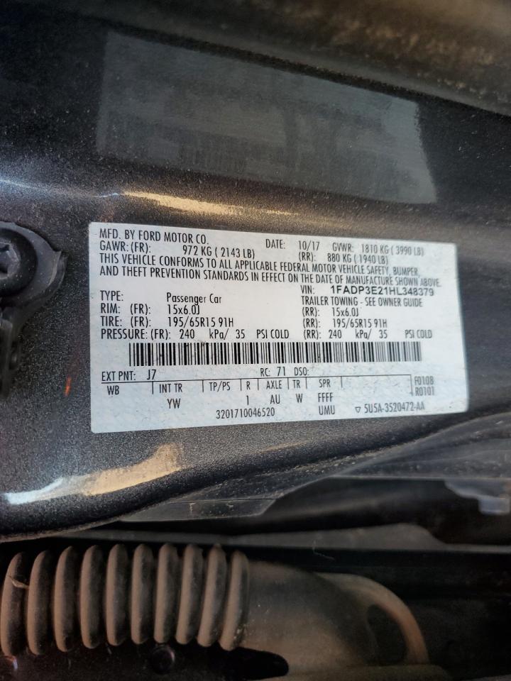 2017 FORD Focus VIN 1FADP3E21HL348379 photo 12