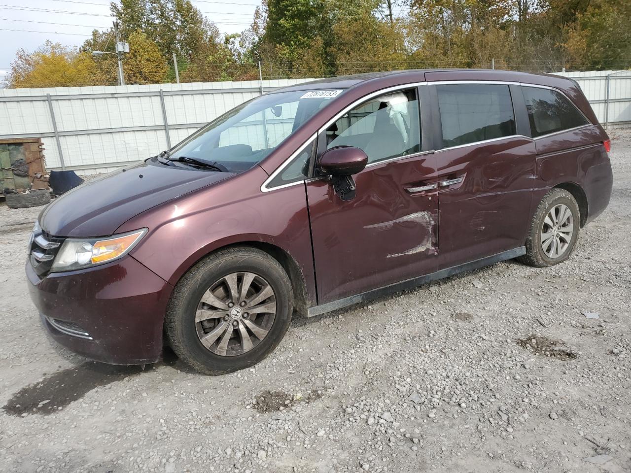2014 HONDA Odyssey exl VIN 5FNRL5H6XEB021791 photo 1