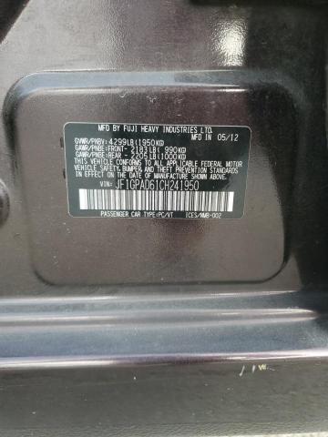 2012 Subaru Impreza VIN JF1GPAD61CH241950 photo 12