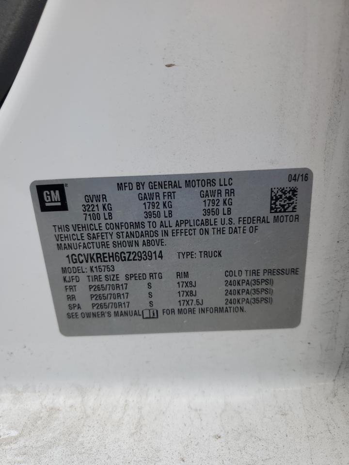 2016 Chevrolet All models VIN 1GCVKREH6GZ293914 photo 12